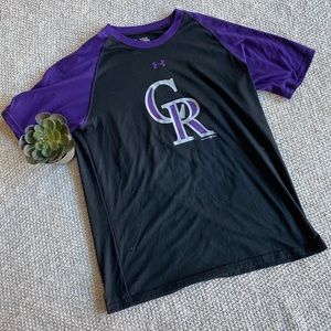 Youth Rockies Baseball Tee